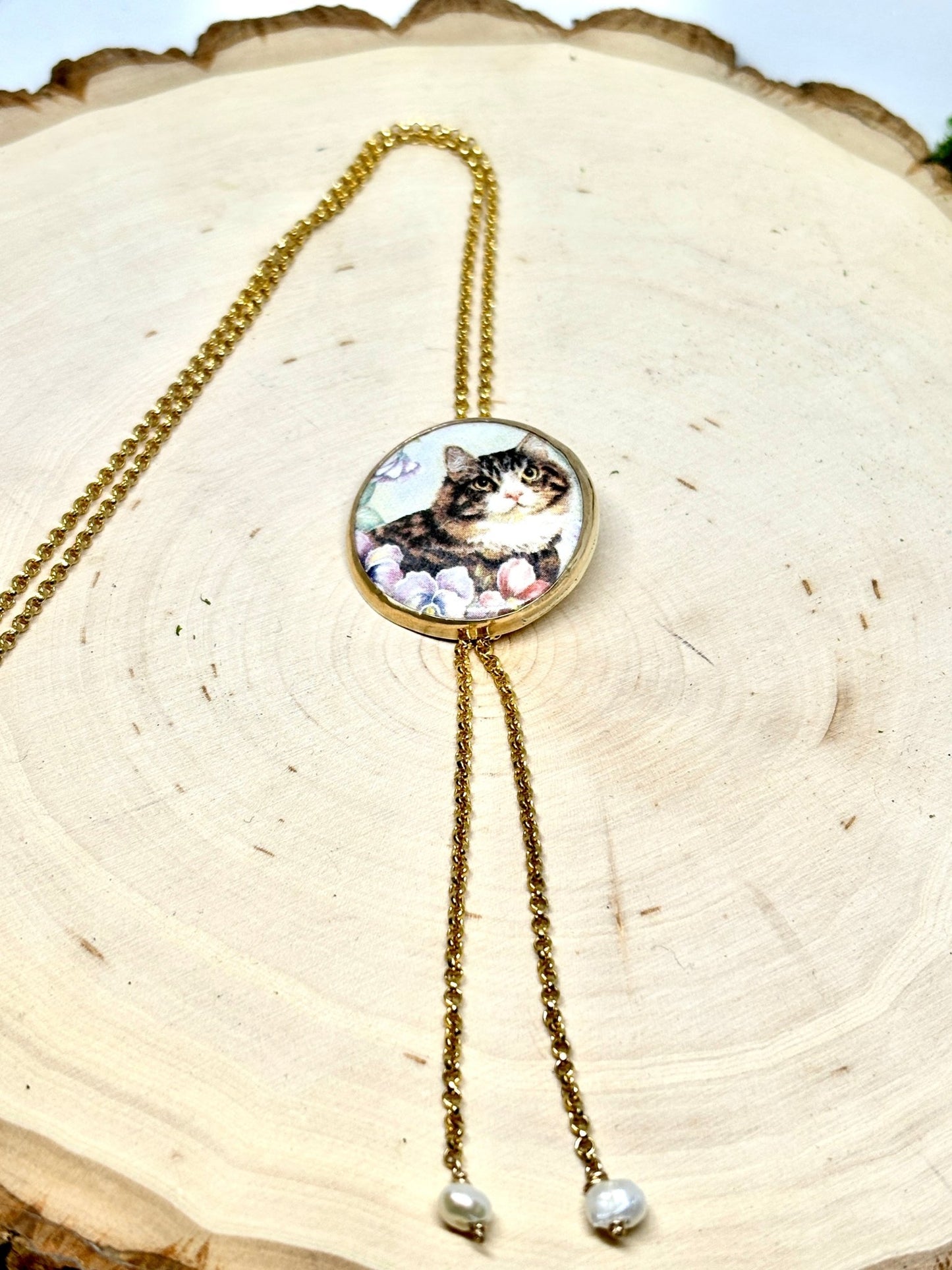 Gold Cat Bolo