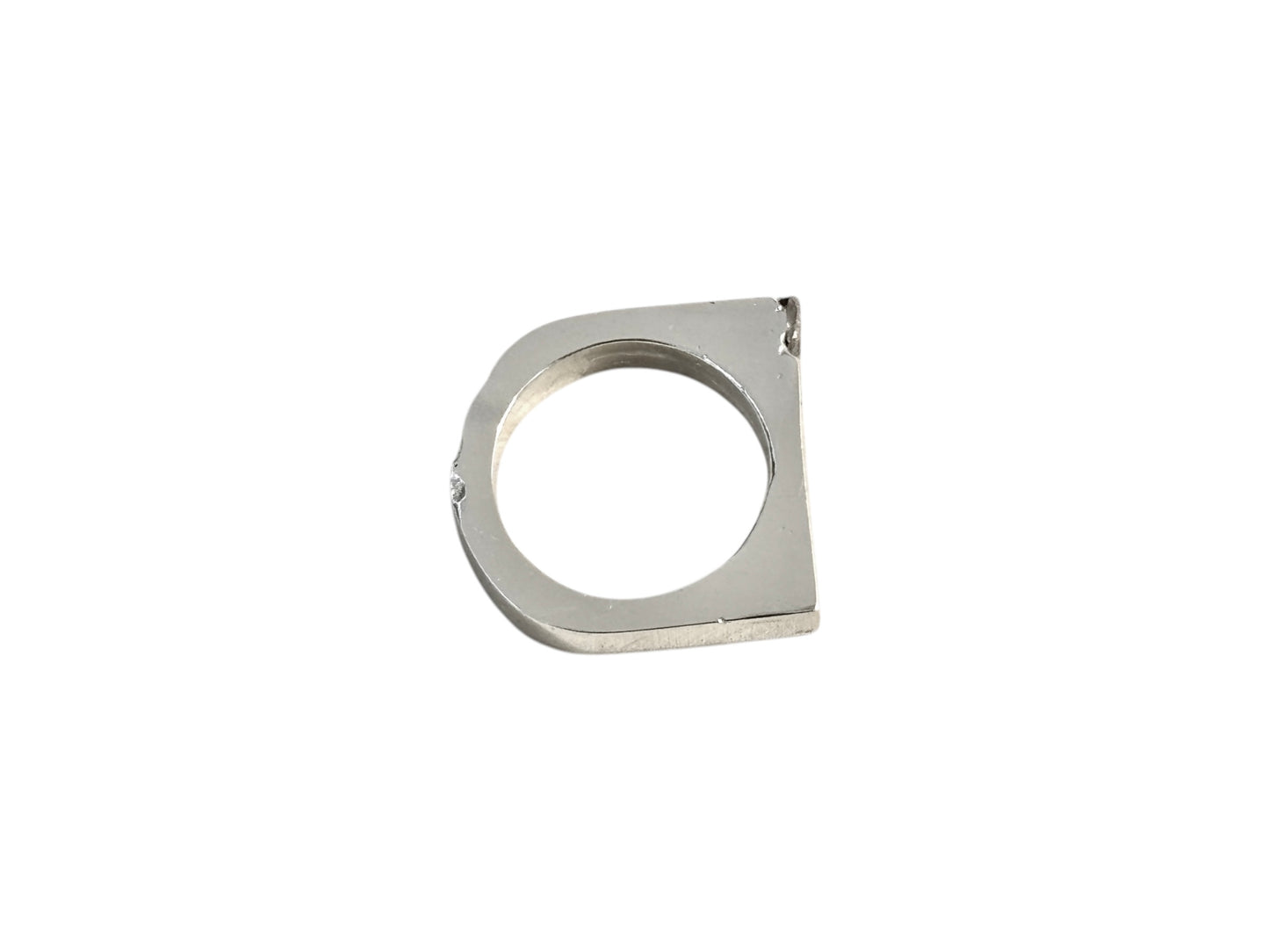 Signet Ring with CZ - size 8