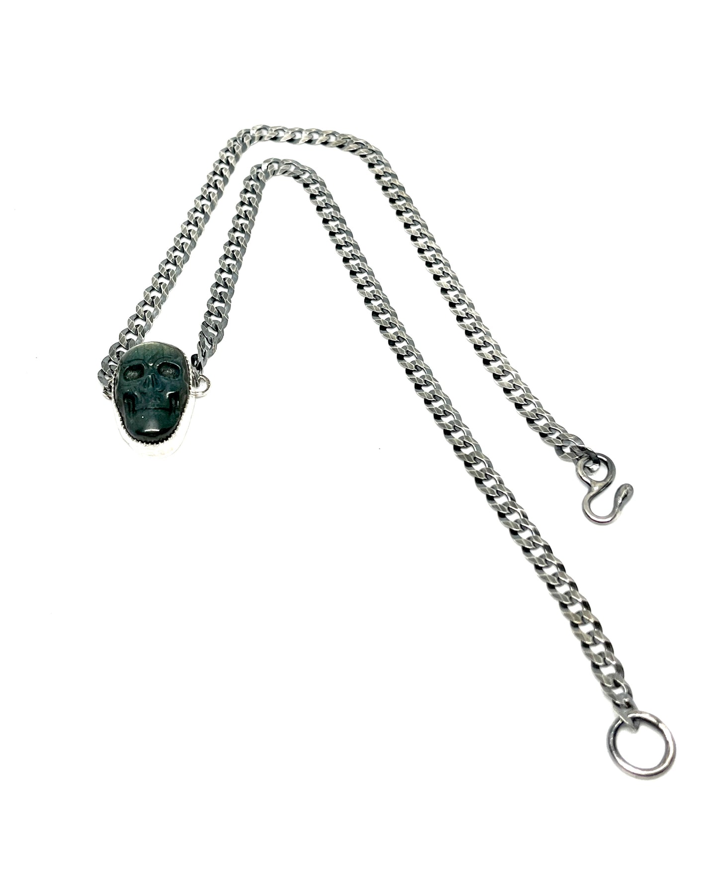 Labradorite Skull Necklace