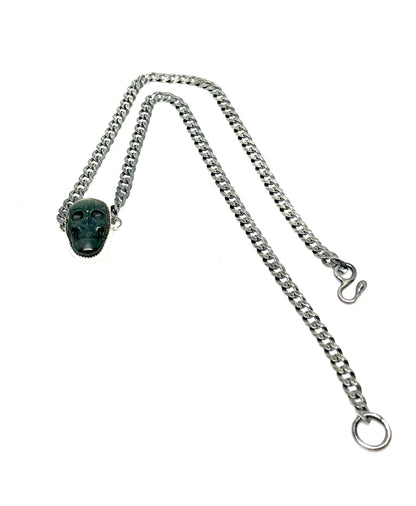 Labradorite Skull Necklace