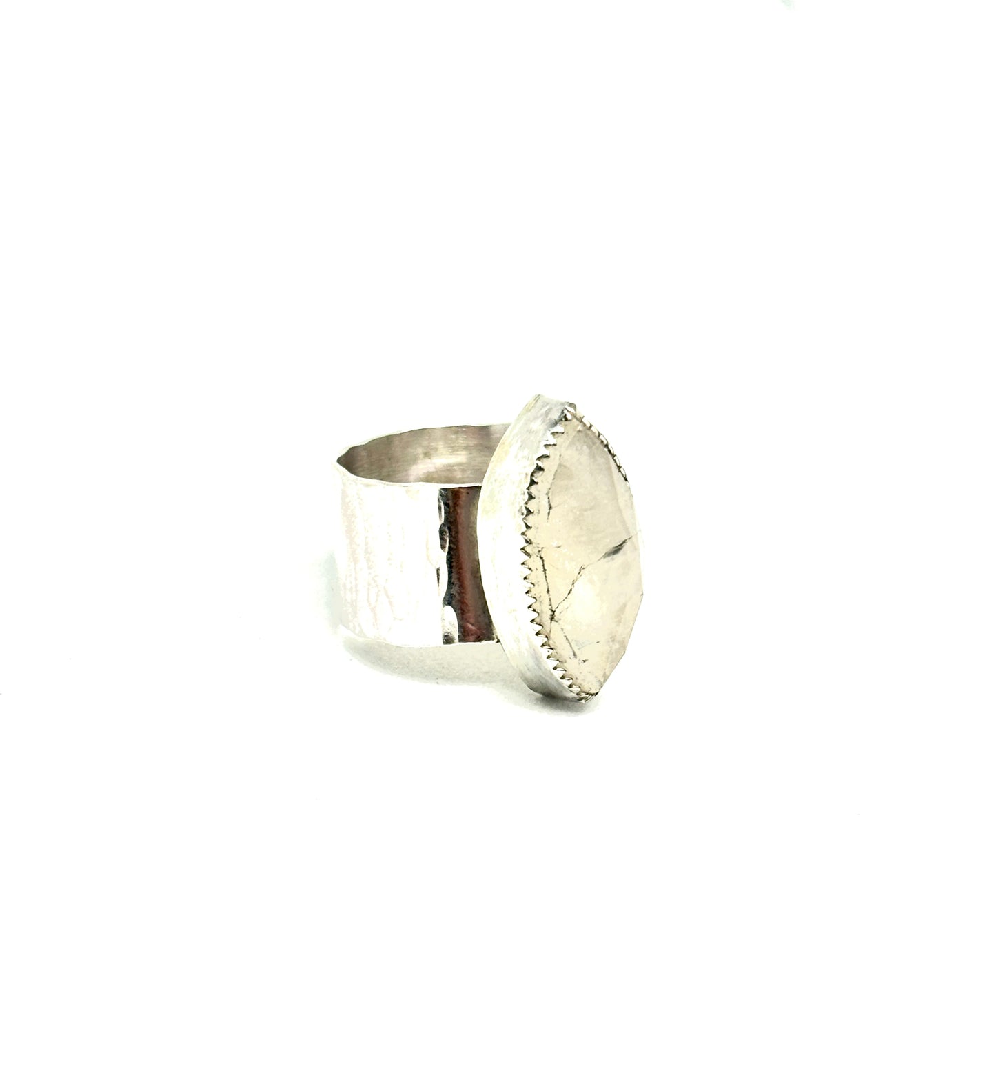 Thick Moon Stone Ring