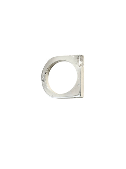 Signet Ring with CZ - size 7
